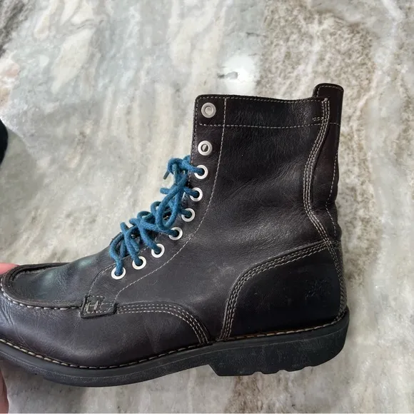 Timberland Leather Combat Boots Size 8