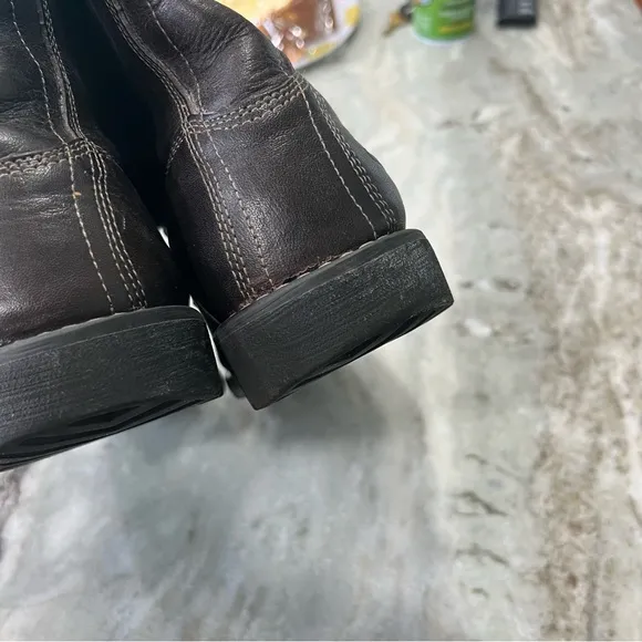 Timberland Leather Combat Boots Size 8