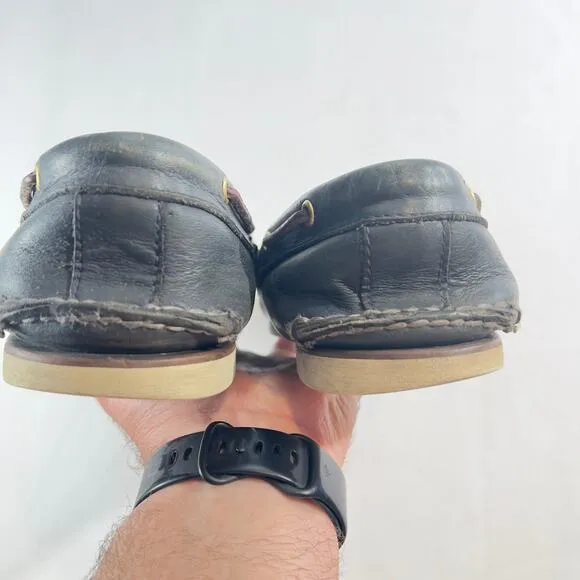 Timberland Loafers Men 13 Navy Blue 2 Eye Classic Boat Shoes #74036 Earthkeepers