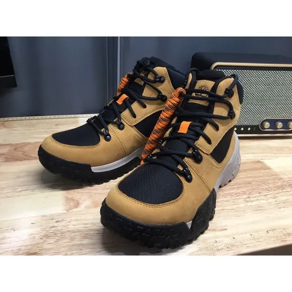 TIMBERLAND MEN MOTION SCRAMBLE MID LACE WATERPROOF WHEAT NUBUCK A68Q8 Size 10