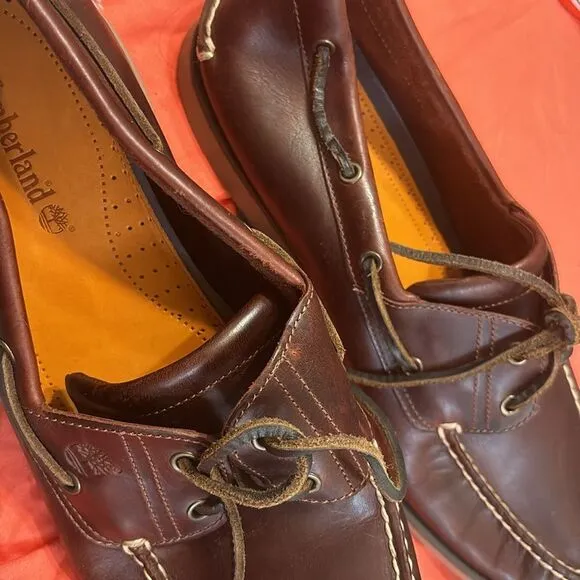 Timberland Men's Classic 2-Eye Boat Shoes size 15 new leather $200 value