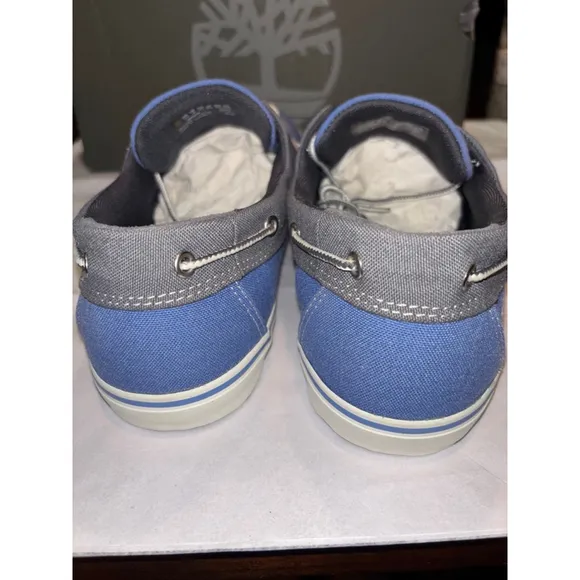 Timberland men’s New Market Boat Oxford Shoes, Size 10.5, Blue