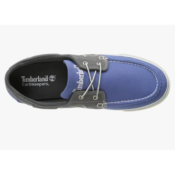 Timberland men’s New Market Boat Oxford Shoes, Size 10.5, Blue