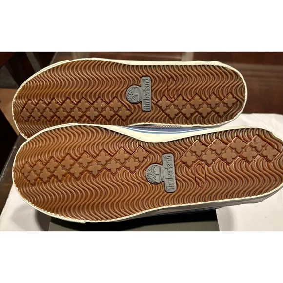 Timberland men’s New Market Boat Oxford Shoes, Size 10.5, Blue