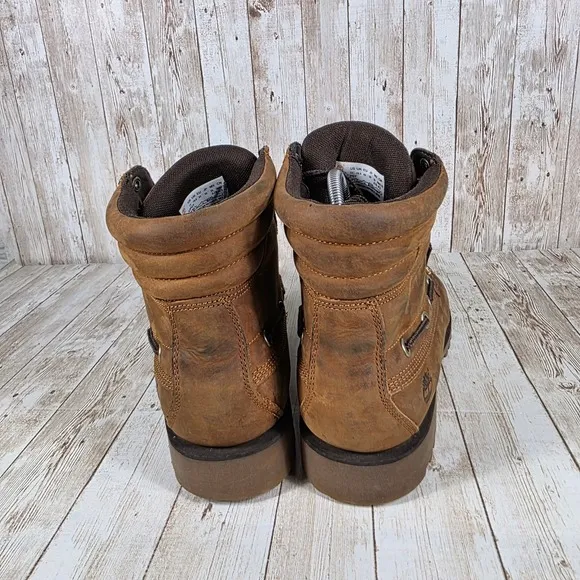 Timberland oakwell Boots Ankle Leather Brown Lace Up Casual A2PGY Mens 11