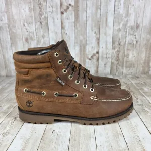 Timberland oakwell Boots Ankle Leather Brown Lace Up Casual A2PGY Mens 11