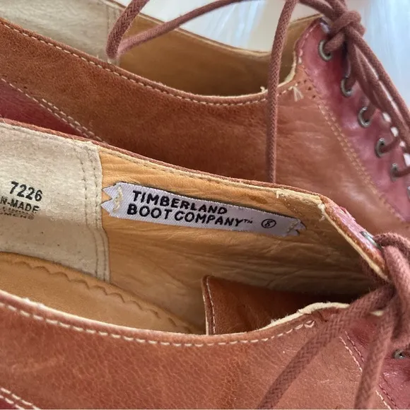 Timberland Two-Tone Leather Lace-Up Women's Shoes