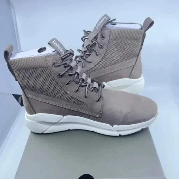 Timberland Urban Move Chukka Sneaker Boots Lace Up Nubuck Leather Taupe Mens 8.5