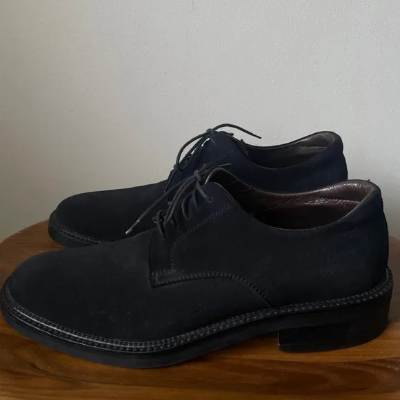 To Boot New York Adam Derrick FELIX DERBY Black Suede Oxford