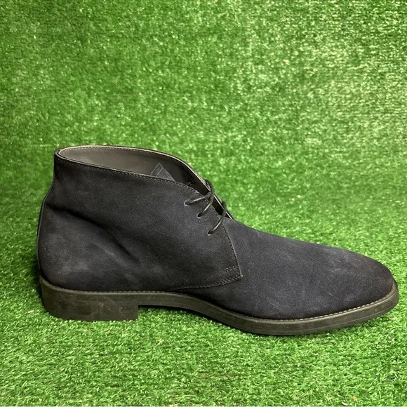 To Boot New York - Adam Derrick Navy Blue Suede Lace Up Boots Size 11