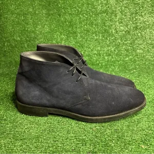 To Boot New York - Adam Derrick Navy Blue Suede Lace Up Boots Size 11