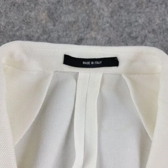 Todd Snyder Peak Lapel Italian Knit Sportcoat Blazer White size 42R Cotton *Flaw