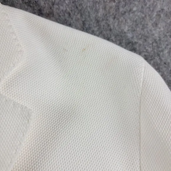 Todd Snyder Peak Lapel Italian Knit Sportcoat Blazer White size 42R Cotton *Flaw