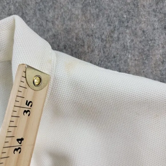 Todd Snyder Peak Lapel Italian Knit Sportcoat Blazer White size 42R Cotton *Flaw