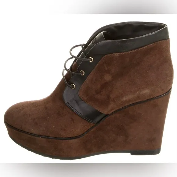 Tod's Suede Ankle Lace-Up Boots 4 “