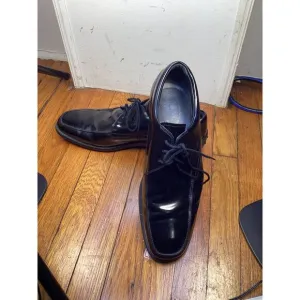 TODS TOD MENS BLACK LEATHER OXFORD CASUAL SHOES Size 10.5