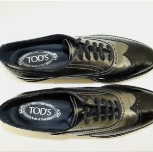 Tod’s Womens Lace-Up Oxford shoes/black leather