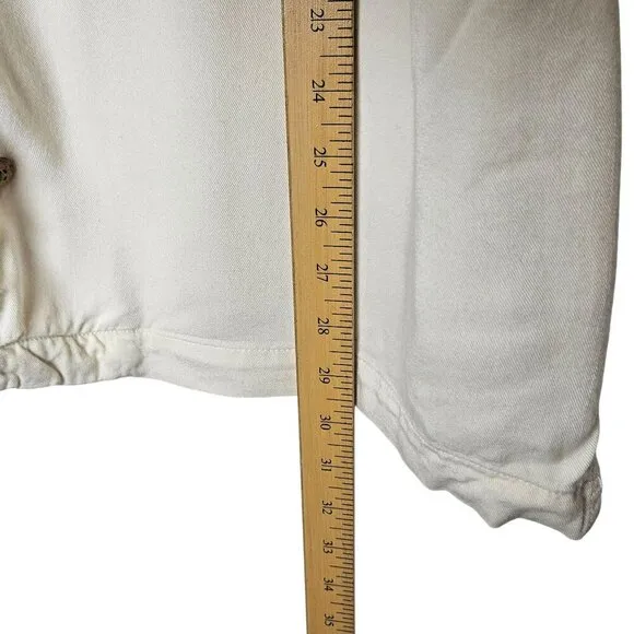 Tommy Bahama Mens L Off-White Short Sleeve‎ Shirt Pocket Island Service Boat