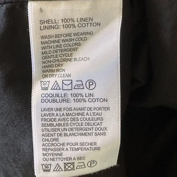 Tommy Bahama NWT Size M Two Palms black Linen Shift Dress