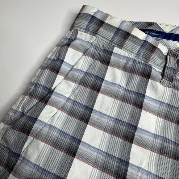 Tommy Bahama Plaid Stretch Shorts Preppy Classic Nautical Coastal Beach Bum Golf