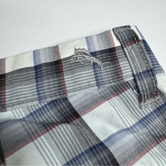 Tommy Bahama Plaid Stretch Shorts Preppy Classic Nautical Coastal Beach Bum Golf