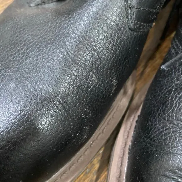 Tommy Hilfiger Chukka Boots Men’s Shoe Size 9 Black Leather Lace Up Ankle Boots