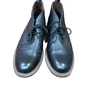 Tommy Hilfiger Chukka Boots Men’s Shoe Size 9 Black Leather Lace Up Ankle Boots