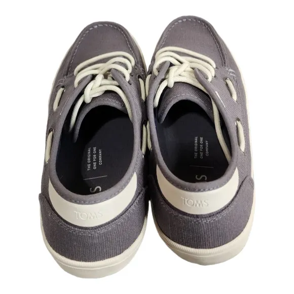 Tom's Dorado Canvas Boat Shoe in Shade (Gray) Size 8