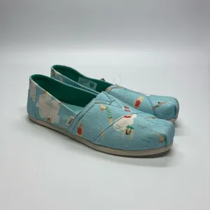 Toms W Classic Alpargata Flats 6 Blue Glow Swimmer