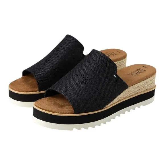 TOMS Women's Diana Flatform Slide Wedge Sandals | US 7.5W