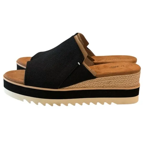 TOMS Women's Diana Flatform Slide Wedge Sandals | US 7.5W