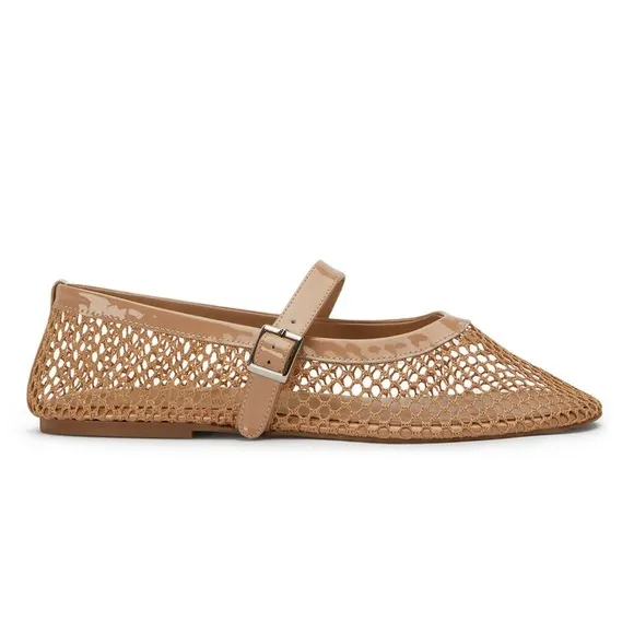 Tony Bianco Mia Mesh Flats - Skin Patent