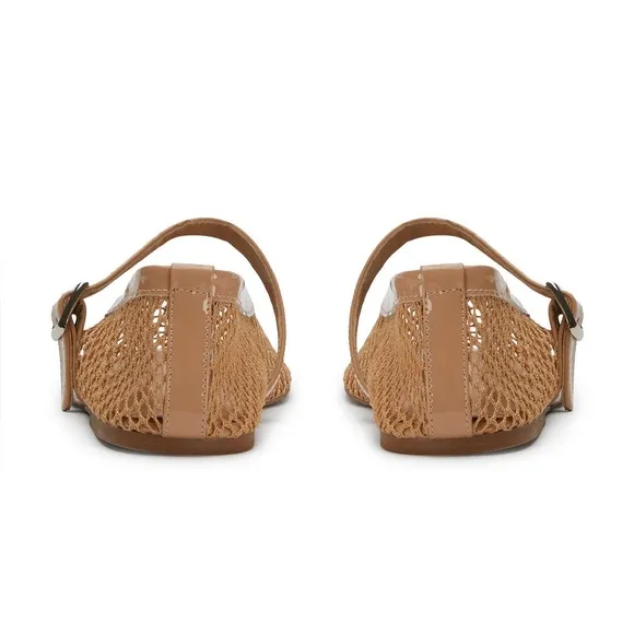 Tony Bianco Mia Mesh Flats - Skin Patent