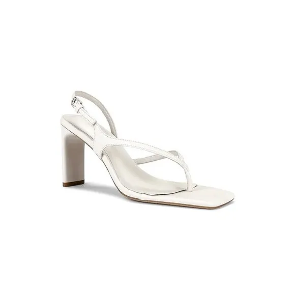 Tony Bianco X REVOLVE Womens 9.5 White Curtis Dove Nappa Sandal Heel Shoes New