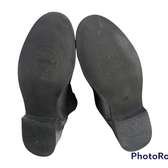Tori Burch Brent Padlock Leather Riding Boots
