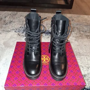 Tory Burch 50MM LUG SOLE BOOTIE SIERRA ANTIK-CALF