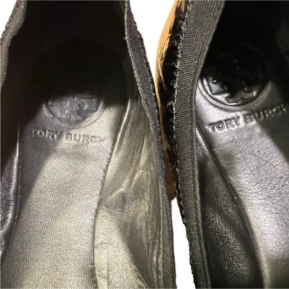 TORY BURCH Black Patent Leather Caroline Ballet Flats Size 8​​​​​