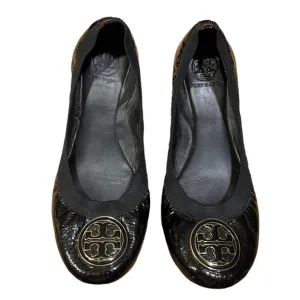 TORY BURCH Black Patent Leather Caroline Ballet Flats Size 8​​​​​
