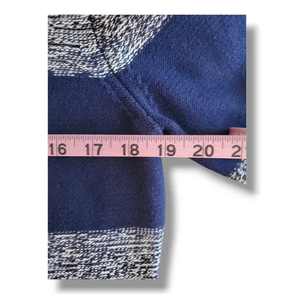 Tory BURCH Cotton &amp; Merino Wool Knit Nautical Stripped Sweater Size Large