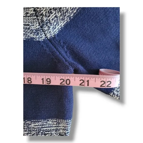 Tory BURCH Cotton &amp; Merino Wool Knit Nautical Stripped Sweater Size Large
