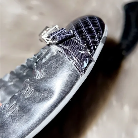 TORY BURCH Croc Cap Toe Flat