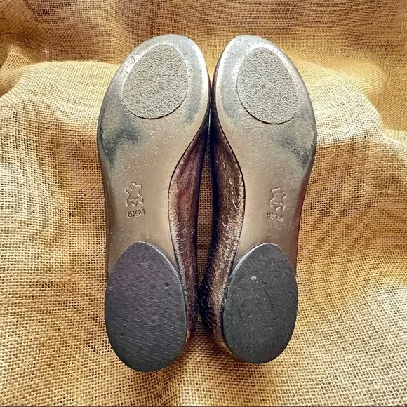TORY BURCH Metallic Ballet flats Size 8-1/2