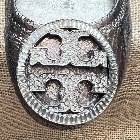 TORY BURCH Metallic Ballet flats Size 8-1/2