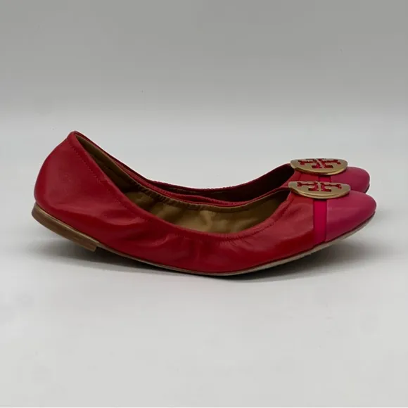 Tory Burch Minnie Cap Toe Ballet Flats. Size 8.5