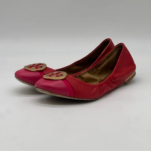 Tory Burch Minnie Cap Toe Ballet Flats. Size 8.5