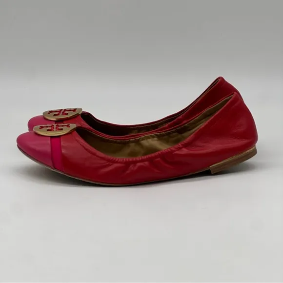 Tory Burch Minnie Cap Toe Ballet Flats. Size 8.5