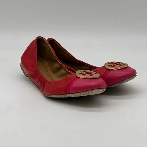 Tory Burch Minnie Cap Toe Ballet Flats. Size 8.5