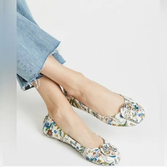 Tory Burch Minnie Ivory Meadow Folly ballet flats size 8.5