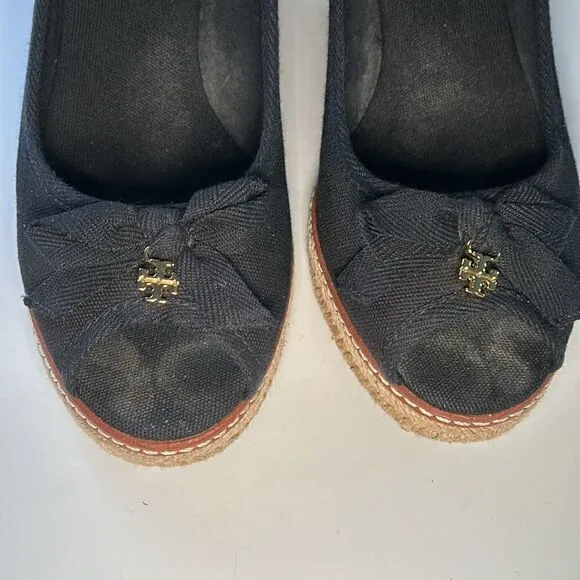 TORY BURCH Open toe Jackie wedges