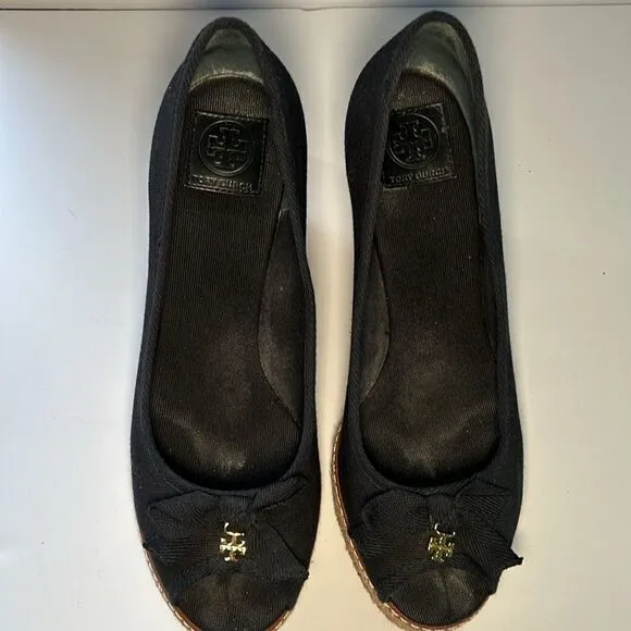TORY BURCH Open toe Jackie wedges